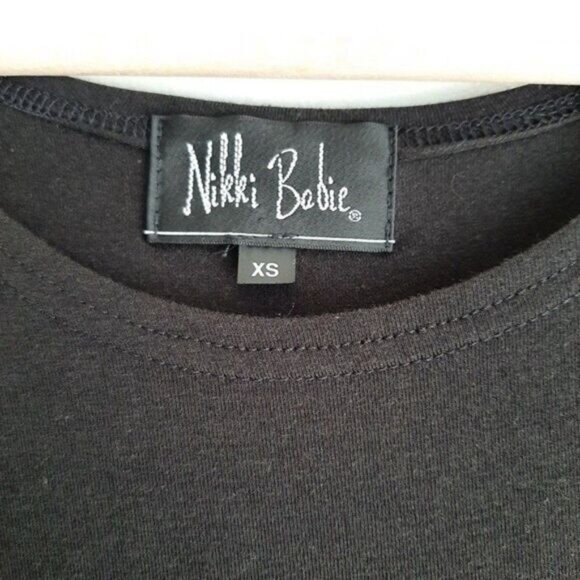 NIKKI BABIE Aphrodite 2-in-1 Black Dress to Top Sz XS - Picture 8 of 11